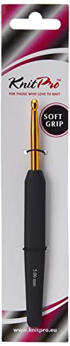 KnitPro Häkelnadeln Softgriff Aluminium 5,00mm Häkelnadel, Kunststoff/Alumium, Gold-Schwarz, 15 cm x 5 mm KnitPro Häkelnadeln Softgriff Aluminium 5,00mm Häkelnadel, Kunststoff/Alumium, Gold-Schwarz, 15 cm x 5 mm von KnitPro