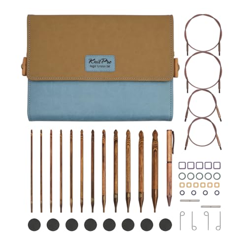 KnitPro Ingwer-Häkelnadel-Set – 12 austauschbare tunesische afghanische Häkelnadeln, bequeme Griffe für Anfänger und Geschenkbox KnitPro Ingwer-Häkelnadel-Set – 12 austauschbare tunesische afghanische Häkelnadeln, bequeme Griffe für Anfänger und Geschenkbox von KnitPro
