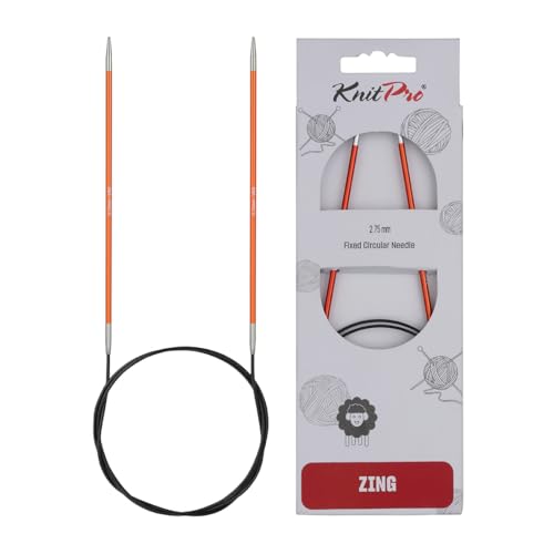 KnitPro International Rundstricknadel ZING 2,75 mm karneol 120 cm von KnitPro