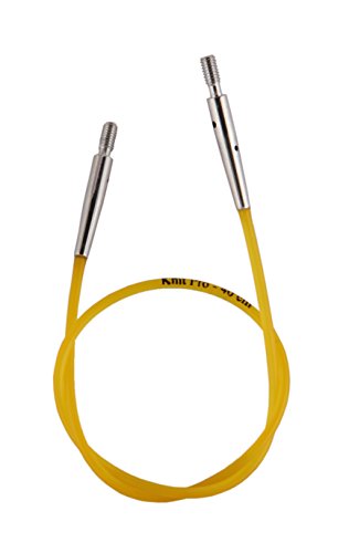 KnitPro K10631 Nadelseil Gelb, 40cm Strickkabel, nylon, 15 x 0.3 x 0.3 cm von KnitPro