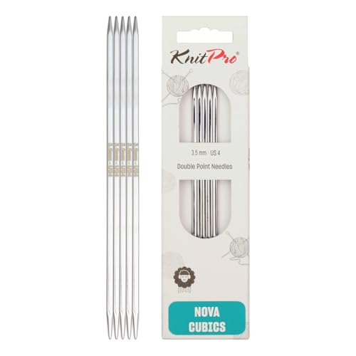 KnitPro K12107 Strumpfstricknadeln, Silber, 3,5 mm, 5 von KnitPro