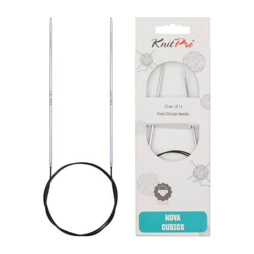 KnitPro K12171 Rundstricknadel, Messing, Silber, 2,5 mm von KnitPro