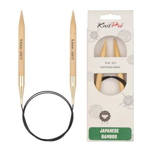 KnitPro K22275 Rundstricknadel, Bamboo, Braun, 100 cm x 9 mm von KnitPro