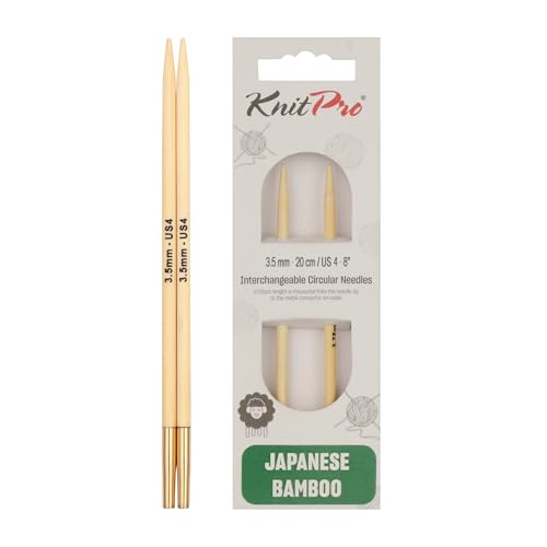 KnitPro K22401 Rundstricknadel, Bamboo, Natur, 12 x 0.35 x 0.35 cm, 2 Count von KnitPro