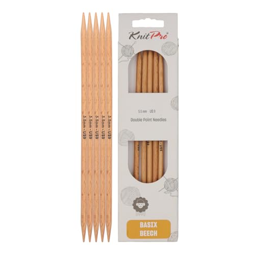 KnitPro K35120 Strumpfstricknadeln, Wood, Braun, 20 cm x 5.5 mm, 5 KnitPro K35120 Strumpfstricknadeln, Wood, Braun, 20 cm x 5.5 mm, 5 von KnitPro