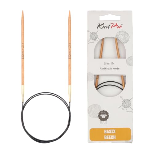 KnitPro K35617 Rundstricknadel, Birkenholz, Mehrfarbig, 100 x 0.35 x 0.35 cm von KnitPro