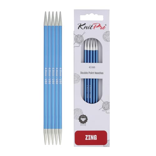 KnitPro K47039 Sockennadeln, Metal, Blau, 20cm / 4mm KnitPro K47039 Sockennadeln, Metal, Blau, 20cm / 4mm von KnitPro