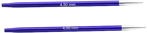 KnitPro K47504 Austauschbare Strickspitzen, Aluminium, Blau, 11.5cm / 4.5mm von KnitPro