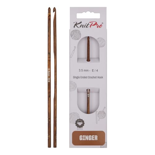 KnitPro KP31242 Ginger: Crochet Hook: 15cm x 3.50mm, Holz, Braun, 15cm x 3.5mm KnitPro KP31242 Ginger: Crochet Hook: 15cm x 3.50mm, Holz, Braun, 15cm x 3.5mm von KnitPro