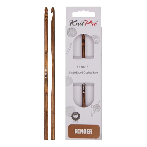 KnitPro KP31244 Ginger: Crochet Hook: 15cm x 4.50mm, Holz, Braun, 15cm x 4.5mm KnitPro KP31244 Ginger: Crochet Hook: 15cm x 4.50mm, Holz, Braun, 15cm x 4.5mm von KnitPro