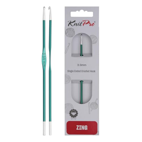 KnitPro KP47465 K47465 Häkelnadel, Metal, Grün, 15cm / 3mm KnitPro KP47465 K47465 Häkelnadel, Metal, Grün, 15cm / 3mm von KnitPro