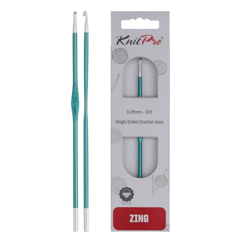 KnitPro KP47466 K47466 Häkelnadel, Metal, Grün, 15cm / 3.25mm KnitPro KP47466 K47466 Häkelnadel, Metal, Grün, 15cm / 3.25mm von KnitPro
