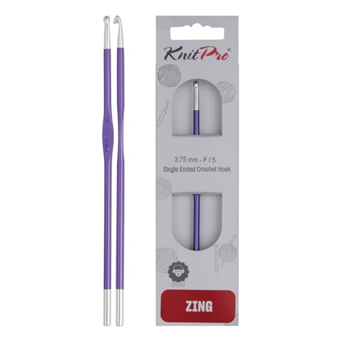 KnitPro KP47468 K47468 Häkelnadel, Metal, Lila, 15cm / 3.75mm KnitPro KP47468 K47468 Häkelnadel, Metal, Lila, 15cm / 3.75mm von KnitPro