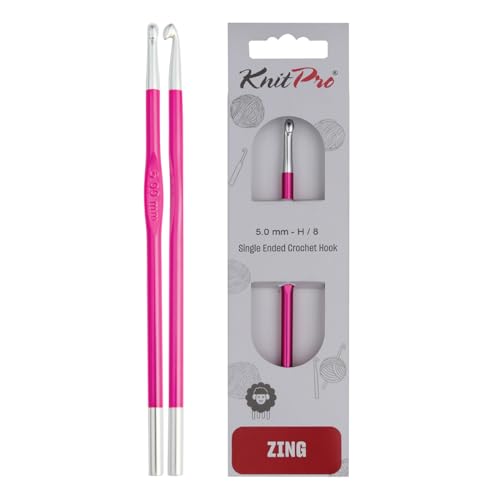 KnitPro KP47471 K47471 Häkelnadel, Metal, Rosa, 15cm / 5mm KnitPro KP47471 K47471 Häkelnadel, Metal, Rosa, 15cm / 5mm von KnitPro
