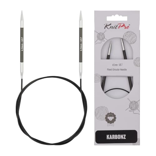 KnitPro Karbonz Rundstricknadeln 60cm, 4,50mm Rundstricknadel, Karbon/Messing, Black, 22x11x0.5 cm KnitPro Karbonz Rundstricknadeln 60cm, 4,50mm Rundstricknadel, Karbon/Messing, Black, 22x11x0.5 cm von KnitPro