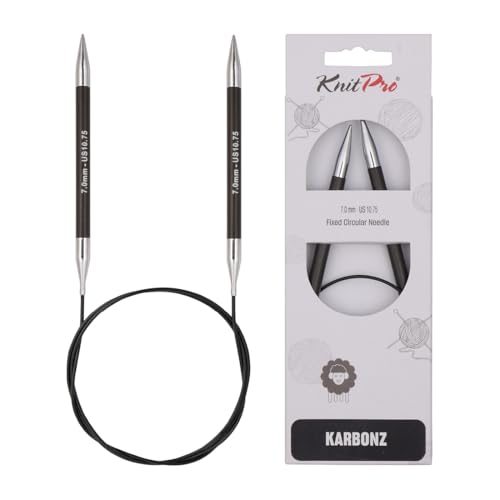KnitPro Karbonz Rundstricknadeln 80cm, 7,00mm Rundstricknadel, Karbon/Messing, Multi-Colour, 22x11x0.5 cm KnitPro Karbonz Rundstricknadeln 80cm, 7,00mm Rundstricknadel, Karbon/Messing, Multi-Colour, 22x11x0.5 cm von KnitPro