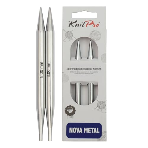 KnitPro Knit Pro auswechselbare Nadelspitzen 8,00mm 142 mm 1 Paar # 10408 NEU in OVP von KnitPro