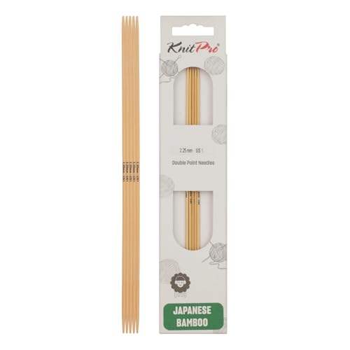 KnitPro K22102 Strumpfstricknadeln, Bamboo, Natur, 15 x 0.23 x 0.23 cm, 5 Count von KnitPro