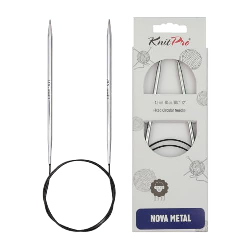 KnitPro Rundstricknadel Nova Metall, Silver, 4,5 mm von KnitPro