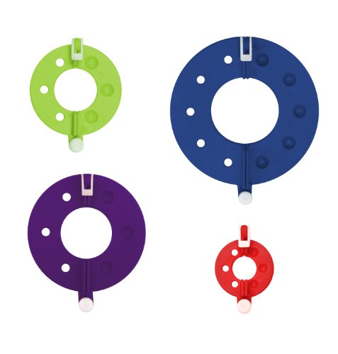 KnitPro Pom-Macher, Kunststoff, Rot, 9cm von KnitPro