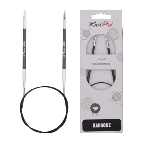 KnitPro Rundstricknadel KARBONZ 3,75 mm 100 cm, Messing, Black KnitPro Rundstricknadel KARBONZ 3,75 mm 100 cm, Messing, Black von KnitPro