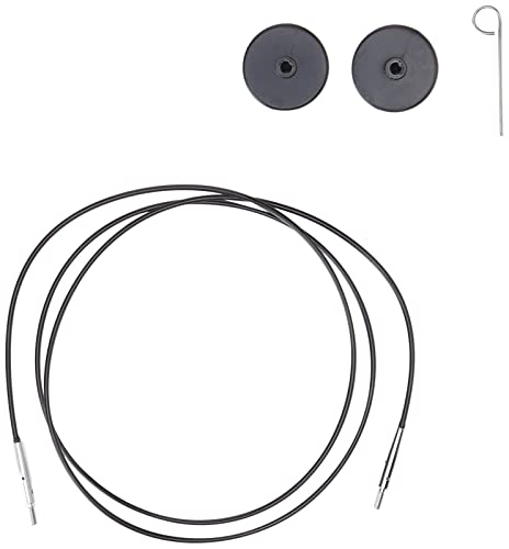 KnitPro Strickkabel mit Stecker, Metall, Black, 76cm KnitPro Strickkabel mit Stecker, Metall, Black, 76cm von KnitPro