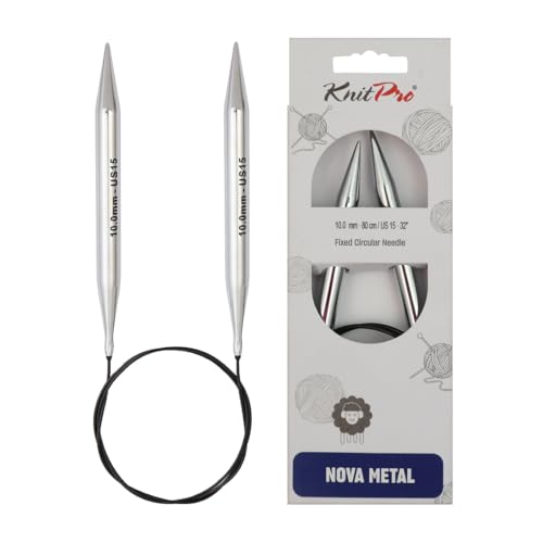 KnitPro Stricknadeln KP10398, Metall, Silver, 10 mm von KnitPro