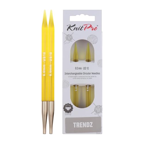 KnitPro Trendz: Knitting Pins: Circular: Interchangeable: 6.00mm, Acryl, Sortiert, 6mm von KnitPro