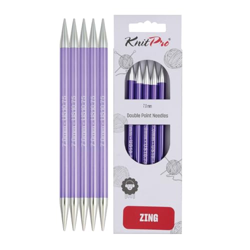 KnitPro Sockennadeln, Aluminium, Lila, 15cm / 7mm, 15cm / 7.00mm, KP47015 KnitPro Sockennadeln, Aluminium, Lila, 15cm / 7mm, 15cm / 7.00mm, KP47015 von KnitPro