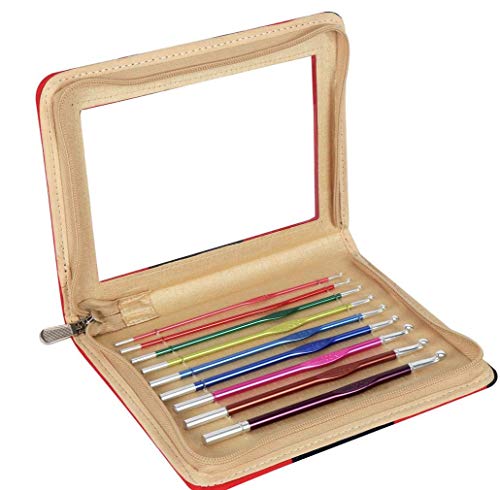 KnitPro Zing Häkelnadel-Set, 9 Alu Häkelnadeln (Aluminium), Art. 47480 von KnitPro