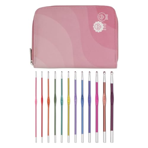 KnitPro Zing Häkelnadel-Set – 12 farbcodierte einseitige Häkelnadeln, bequeme Griffe für Anfänger und Geschenkbox KnitPro Zing Häkelnadel-Set – 12 farbcodierte einseitige Häkelnadeln, bequeme Griffe für Anfänger und Geschenkbox von KnitPro