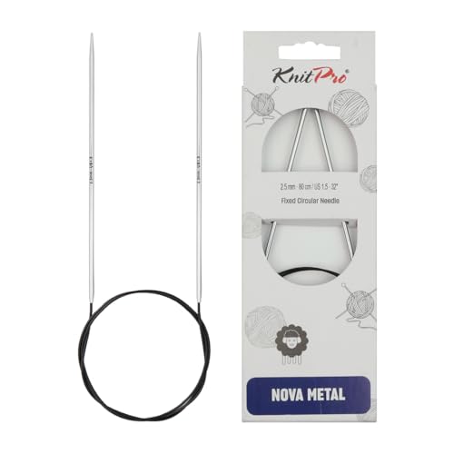 Knitpro Nova Metall vernickelte Rundstricknadeln, 2,50mm / 40cm (10302) von KnitPro