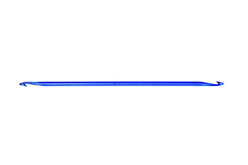 KNITPRO Trendz: Double-Ended Traditional Tunisian Hook: 7.00mm, Kunststoff, Blau, 7mm von KnitPro