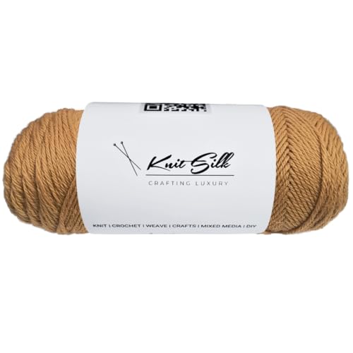 Knitsilk Garn aus 100 % Merinowolle, Bronze, ca. 200 m, 100 g x 1 Fadenzahl, 100 g, freundliches handgefertigtes Material zum Stricken, Häkeln und Weben Knitsilk Garn aus 100 % Merinowolle, Bronze, ca. 200 m, 100 g x 1 Fadenzahl, 100 g, freundliches handgefertigtes Material zum Stricken, Häkeln und Weben von Knitsilk