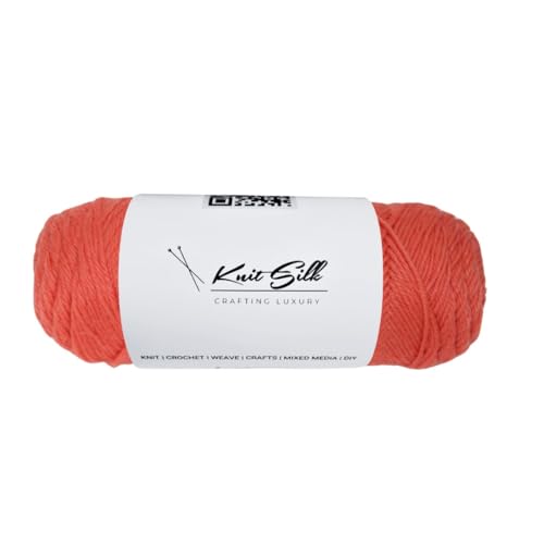 Knitsilk Garn aus 100 % Merinowolle, pfirsichfarben, ca. 200 m, 100 g x 1 Fadenzahl, 100 g, freundliches handgefertigtes Material zum Stricken, Häkeln und Weben Knitsilk Garn aus 100 % Merinowolle, pfirsichfarben, ca. 200 m, 100 g x 1 Fadenzahl, 100 g, freundliches handgefertigtes Material zum Stricken, Häkeln und Weben von Knitsilk