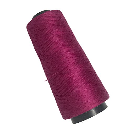 Knitsilk Marke Seide Viskose Mix Garn in Kegeln, (2 Lagen, 50 GMS) ideal für Stickerei, Nadelfilzen, Stricken, Basteln (Burgund) von Knitsilk