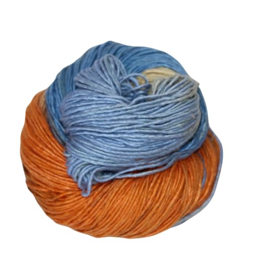 Knitsilk Recyceltes und handgefärbtes Seide-Garn, 50 g - 112 Yards (Ibiza) von Knitsilk