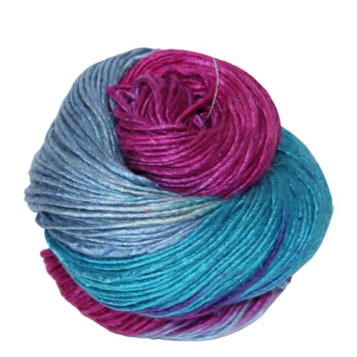 Knitsilk Recyceltes und handgefärbtes Seide-Vorgarn, 50 g - 112 Yards (Cancun) von Knitsilk