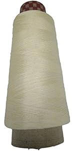 Knitsilk Seiden-Baumwoll-Mischgarn, ultrafeines Garn, 2/60 NM, weiß, weiche, glänzende Naturfaser zum Nähen, Sticken, Schmuckherstellung und Basteln, 5 Stück x 50 g, 1400+ Meter Knitsilk Seiden-Baumwoll-Mischgarn, ultrafeines Garn, 2/60 NM, weiß, weiche, glänzende Naturfaser zum Nähen, Sticken, Schmuckherstellung und Basteln, 5 Stück x 50 g, 1400+ Meter von Knitsilk