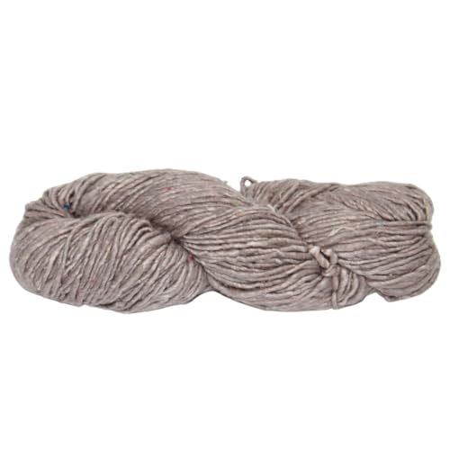 Knitsilk Top Yarn-Mulberry Silk Roving-Garn in Grautönen, Handbinden und Stanzen, kardierte reine Seide, 100 g, 1 Stück von Knitsilk