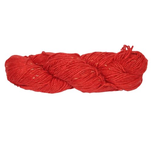 Knitsilk Top Yarn-Mulberry Silk Roving-Garn in Schattierungen von Orange, Handbinden und Stanzen, kardierte reine Seide, 100 g, 1 Stück von Knitsilk