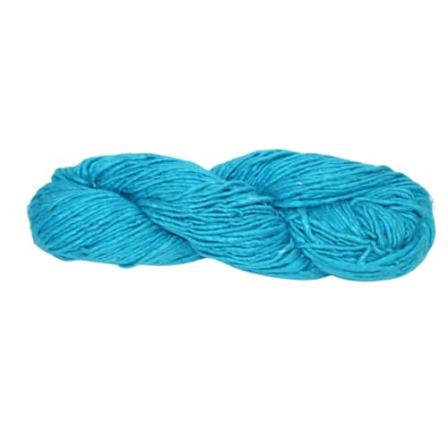 Knitsilk Tops Yarn-Mulberry Silk Roving-Garn in Blautönen, Handbinden und Stanzen, kardierte reine Seide, 100 g, 1 Stück von Knitsilk