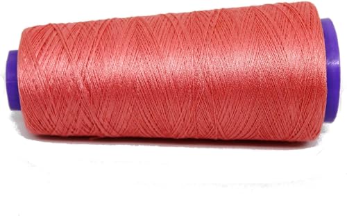 Knitsilk Ultrafeines Seiden-Viskose-Mischgarn, 2/60 Nm, 50 g Kegel, Pfirsichfarben, glänzend, glatt und stark zum Sticken, Schmuckherstellung, Nähen und Handarbeiten, 5 Stück x 50 g, 1400 m Knitsilk Ultrafeines Seiden-Viskose-Mischgarn, 2/60 Nm, 50 g Kegel, Pfirsichfarben, glänzend, glatt und stark zum Sticken, Schmuckherstellung, Nähen und Handarbeiten, 5 Stück x 50 g, 1400 m von Knitsilk