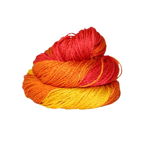 Maulbeerseide, 3-lagig, handgebundenes und gefärbtes Garn, 50 g von Knitsilk