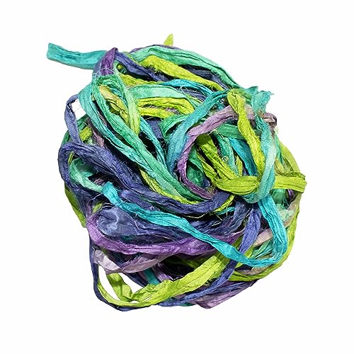 Sari-Seide Bändchen-Garn, extradick Sari-Seide Bändchen-Garn, extradick von Knitsilk