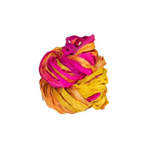 Sari-Seide Bändchen-Garn, extradick Sari-Seide Bändchen-Garn, extradick von Knitsilk