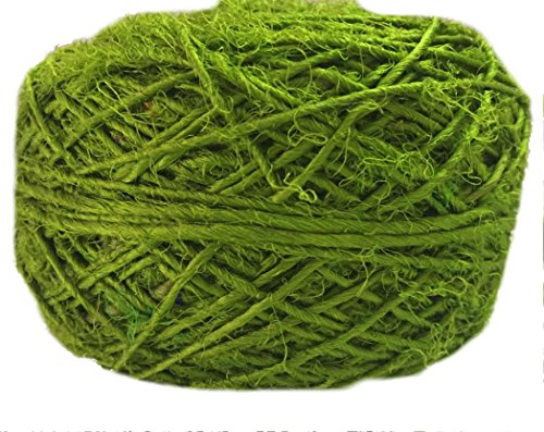 knitsilk aus recyceltem Sari Seide Garn, Olive Grün (100 Gramm) von Knitsilk