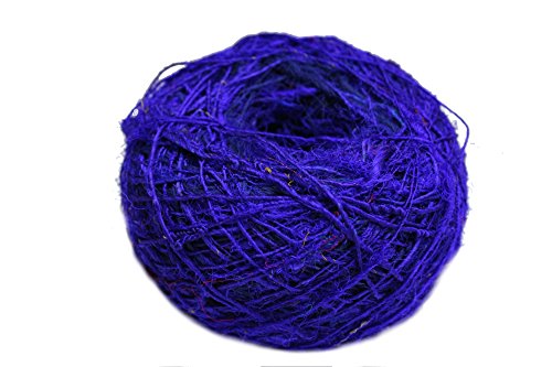 knitsilk aus recyceltem Sari Seide Garn – Farbe Lila (100 Gramm) von Knitsilk