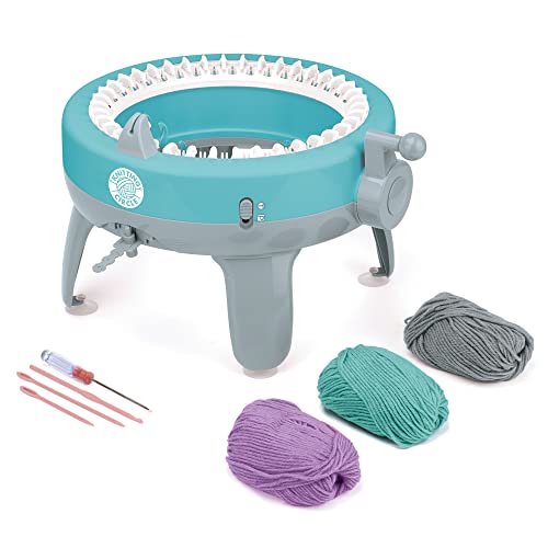 Knitting Circle TY6144 Station, kleine Strickmaschine, Strickhandschuhe, Mützen und Schals mit zweifarbigen Garnen, Mehrfarbig, Product Size L22 5cm x H27cm x W27cm, Packaging SI Knitting Circle TY6144 Station, kleine Strickmaschine, Strickhandschuhe, Mützen und Schals mit zweifarbigen Garnen, Mehrfarbig, Product Size L22 5cm x H27cm x W27cm, Packaging SI von Knitting Circle