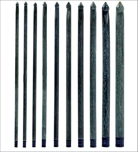 Lykke Indigo Häkelnadel aus Birkenholz, 15,2 cm, Größe K10,5, 6,50 mm von Knitting Fever